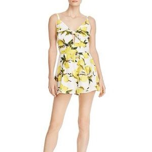 Summer Lemon Tie-front romper